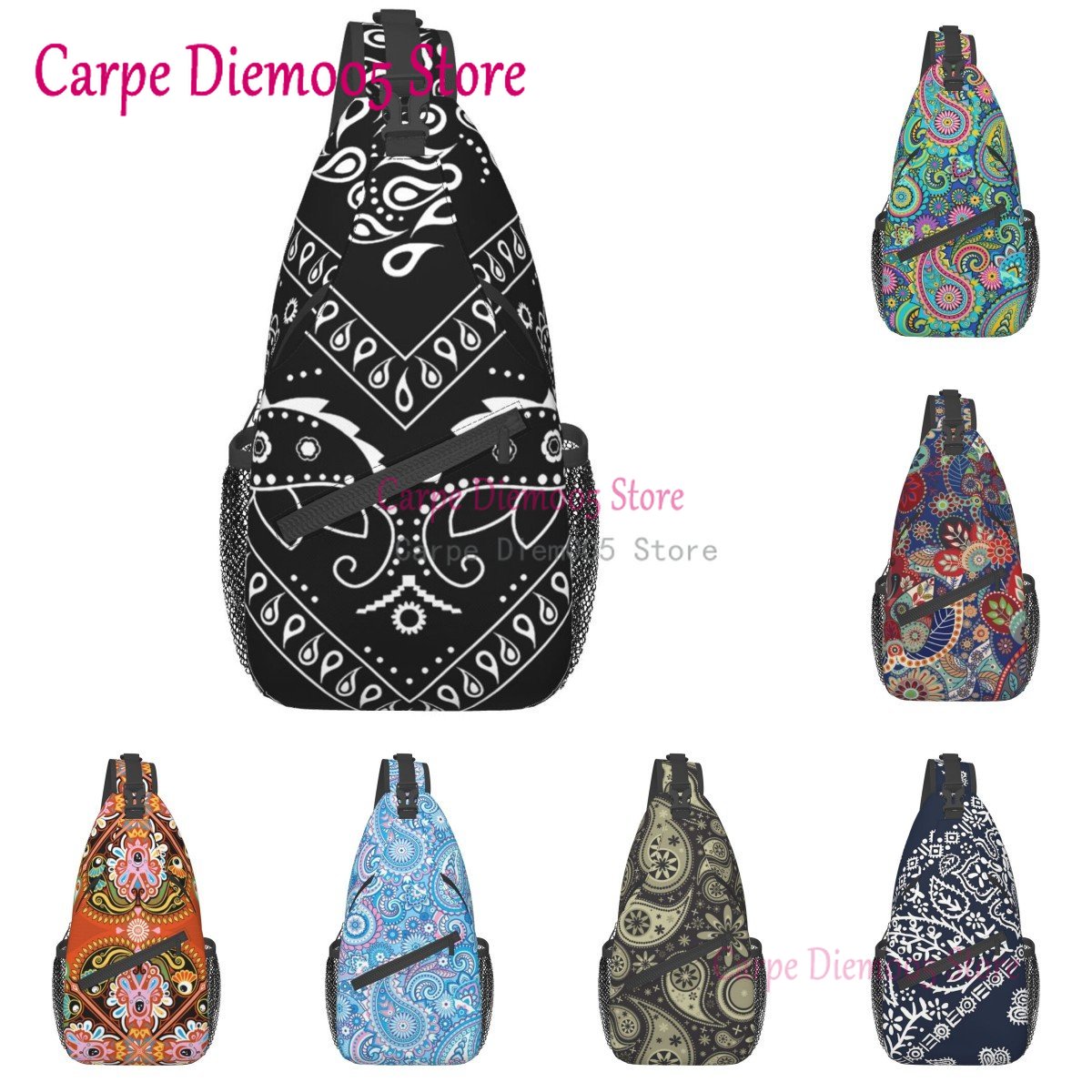 Black And White Paisley Chican - Bandana Blank White recensione e prezzo