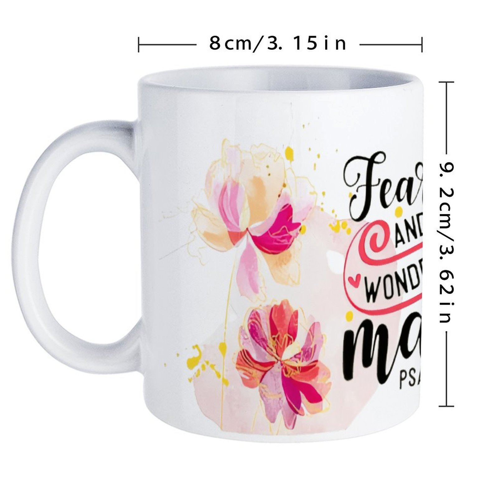 Fearfully And Wonderfully Made - Sublimation Mug White recensione e prezzo