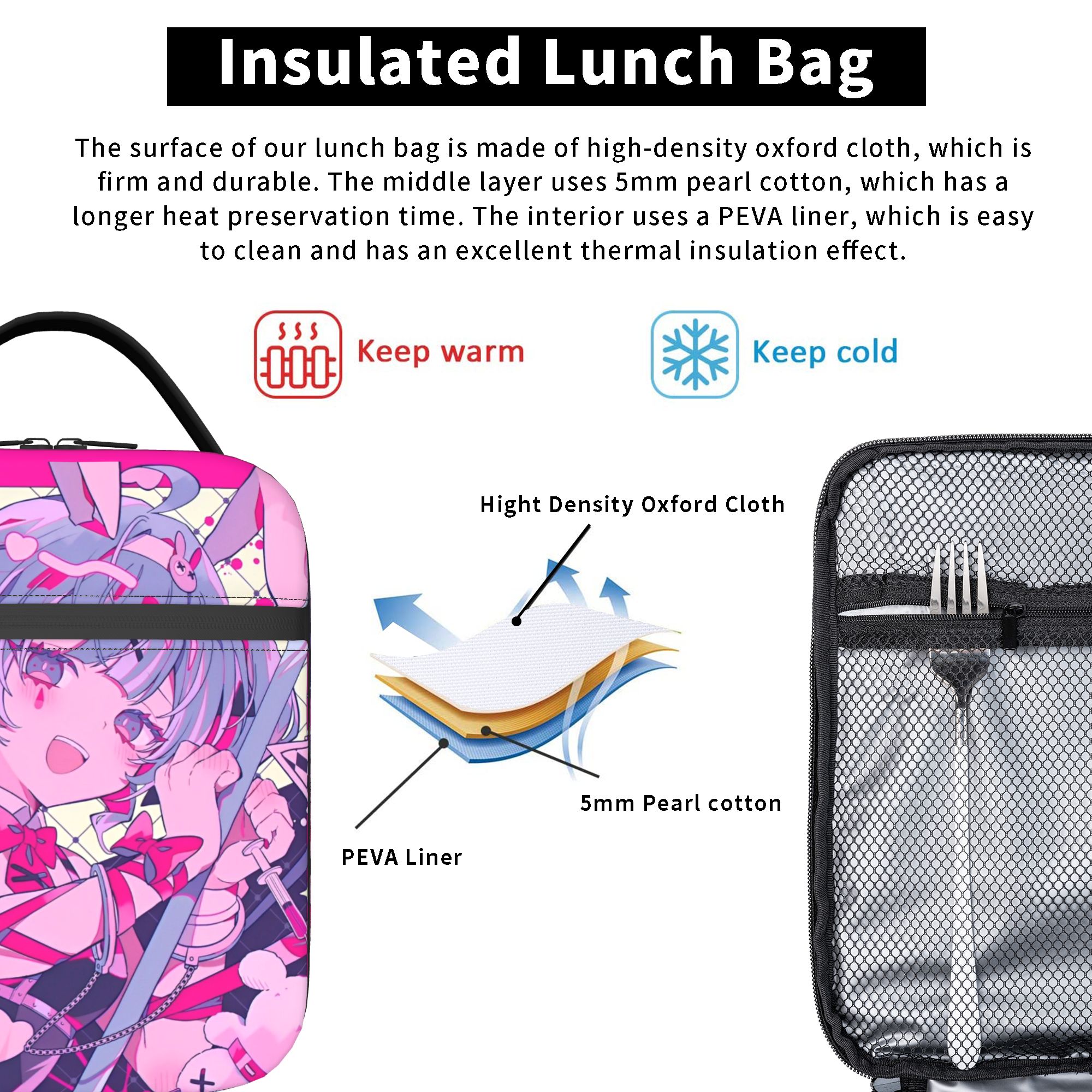 Hatsune Miku  Insulated Lunch  - Tote Bag Sublimation recensione e prezzo