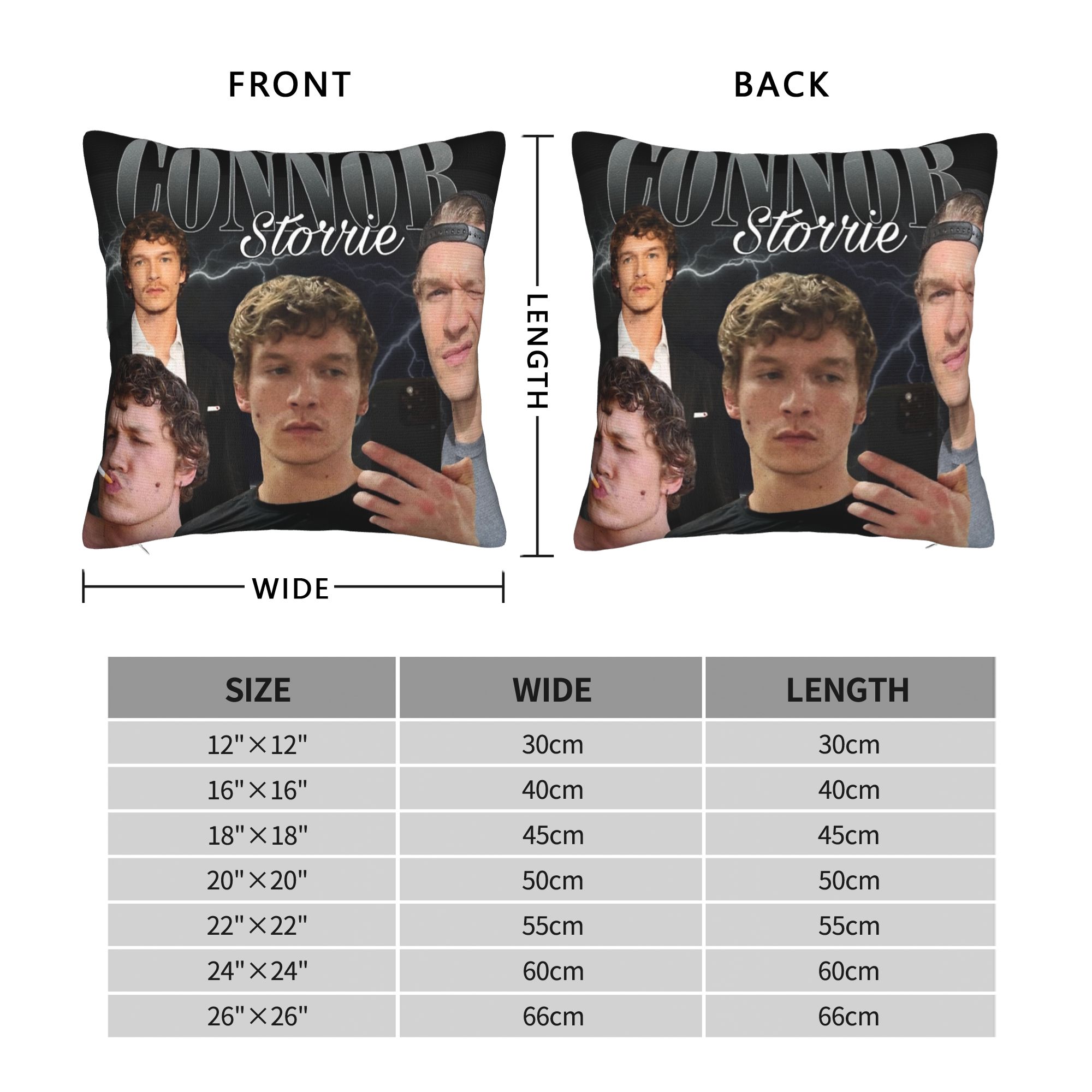 Connor Storrie Heated Rivalry  - Pillow Cover Sublimation recensione e prezzo