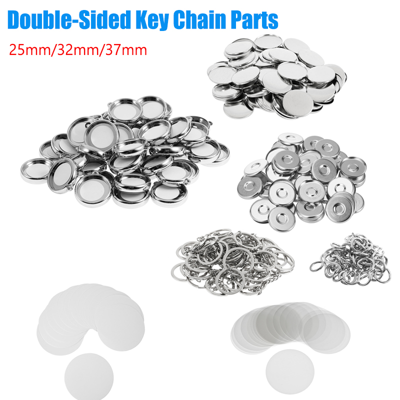 50Pcs/Set DIY Double-Side Key  - Button Badge Blank recensione e prezzo