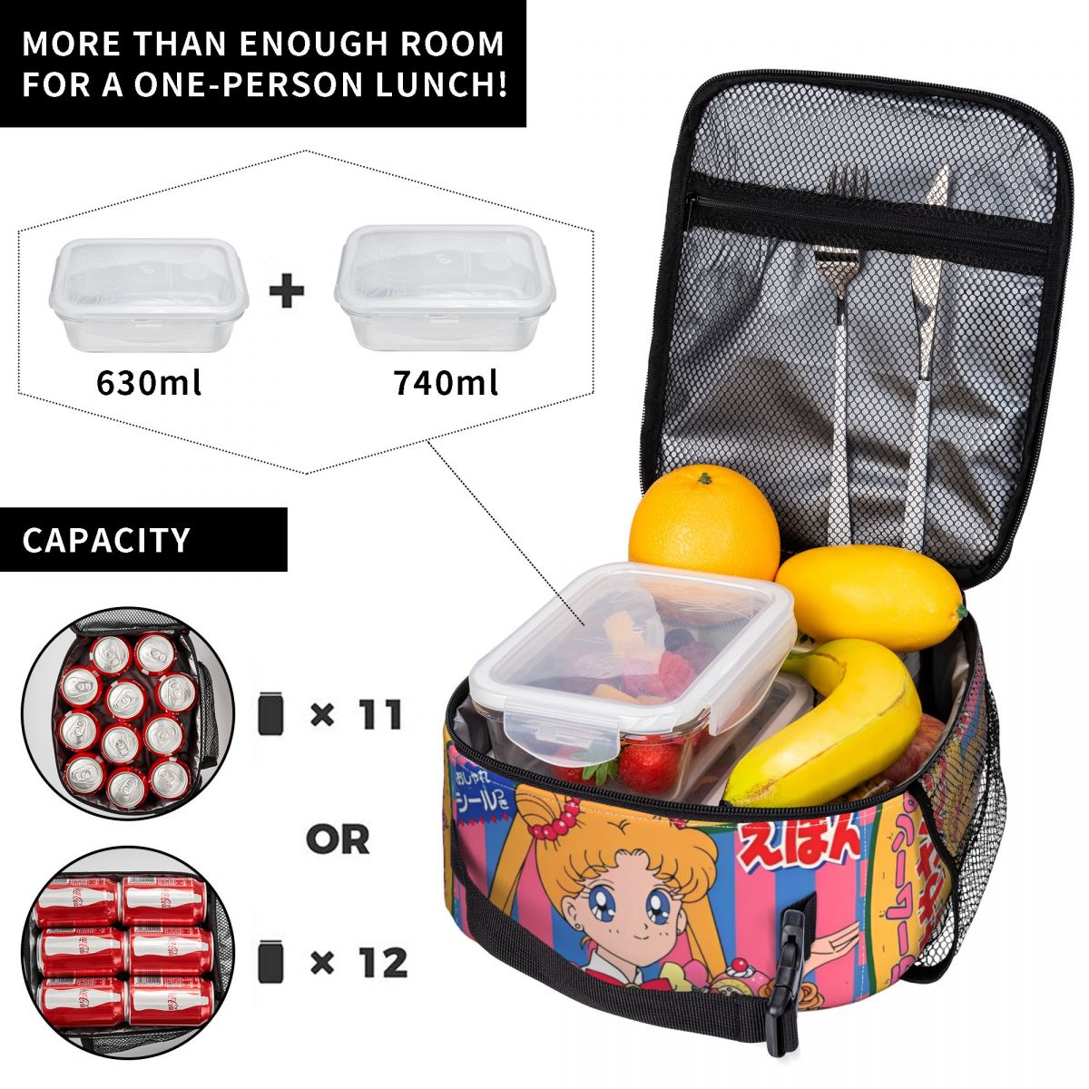 Cartoon Sailors Moons Insulate - Tote Bag Sublimation recensione e prezzo