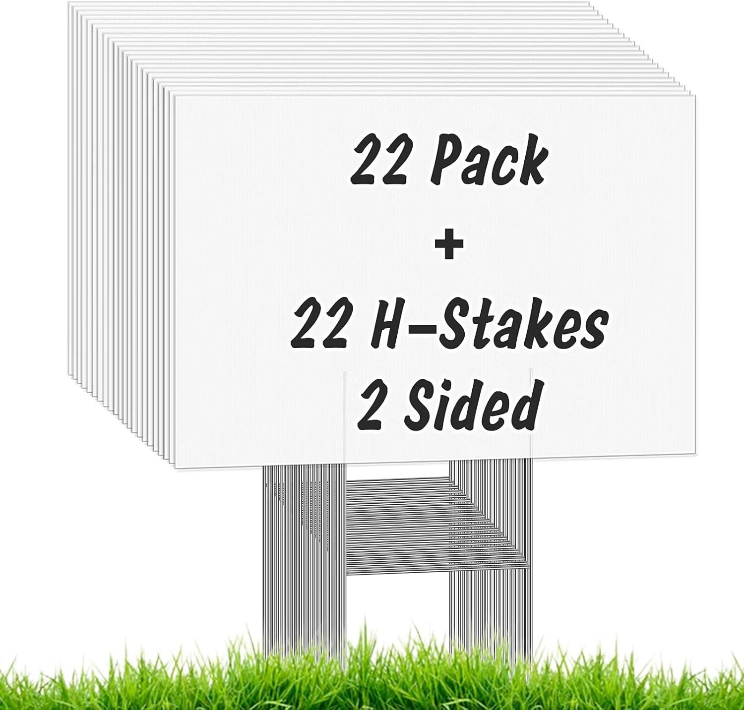 22Pcs Blank Yard Signs with St - Yard Sign Blank recensione e prezzo