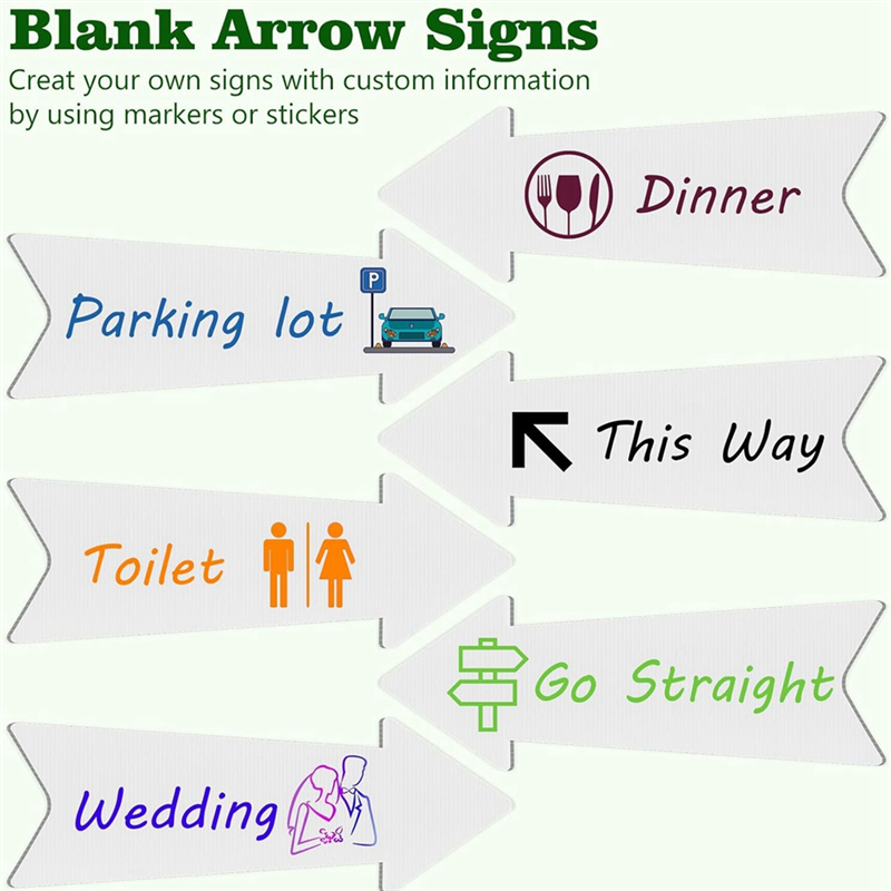 HRBAJ-Directional Arrows Signs - Yard Sign Blank recensione e prezzo