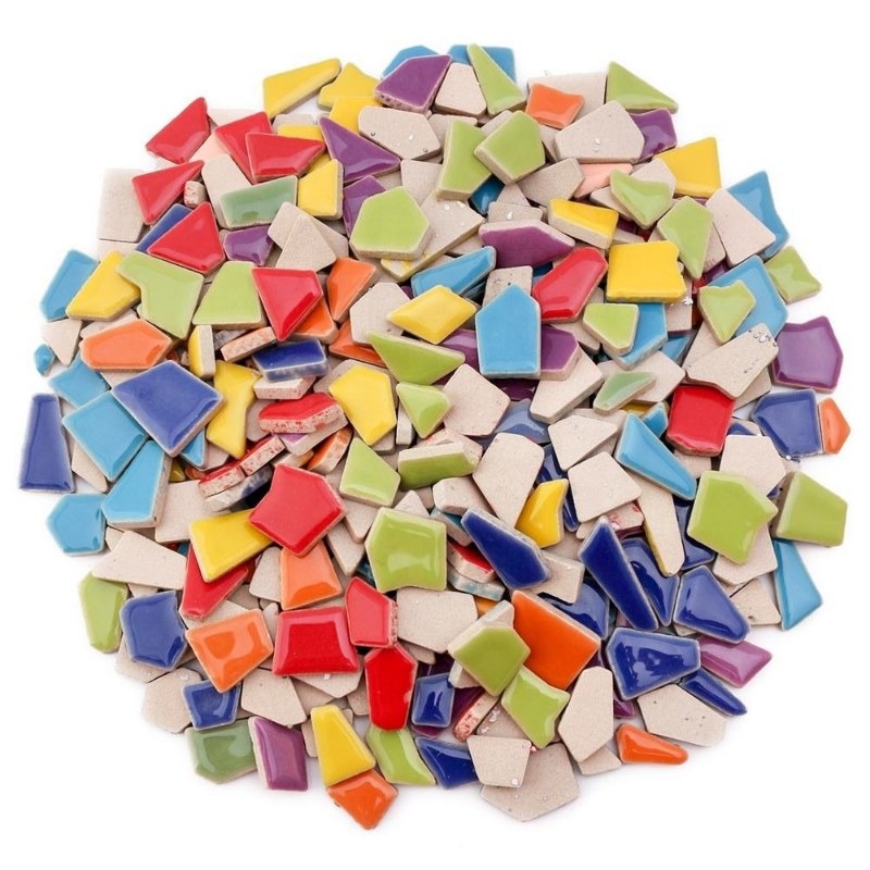 100g Randomly Mixed Colors DIY - Ceramic Tile Blank recensione e prezzo