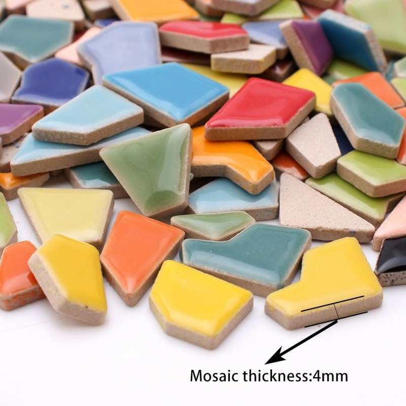 100g Randomly Mixed Colors DIY - Ceramic Tile Blank recensione e prezzo