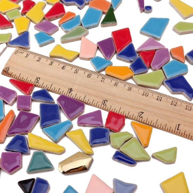 100g Randomly Mixed Colors DIY - Ceramic Tile Blank recensione e prezzo