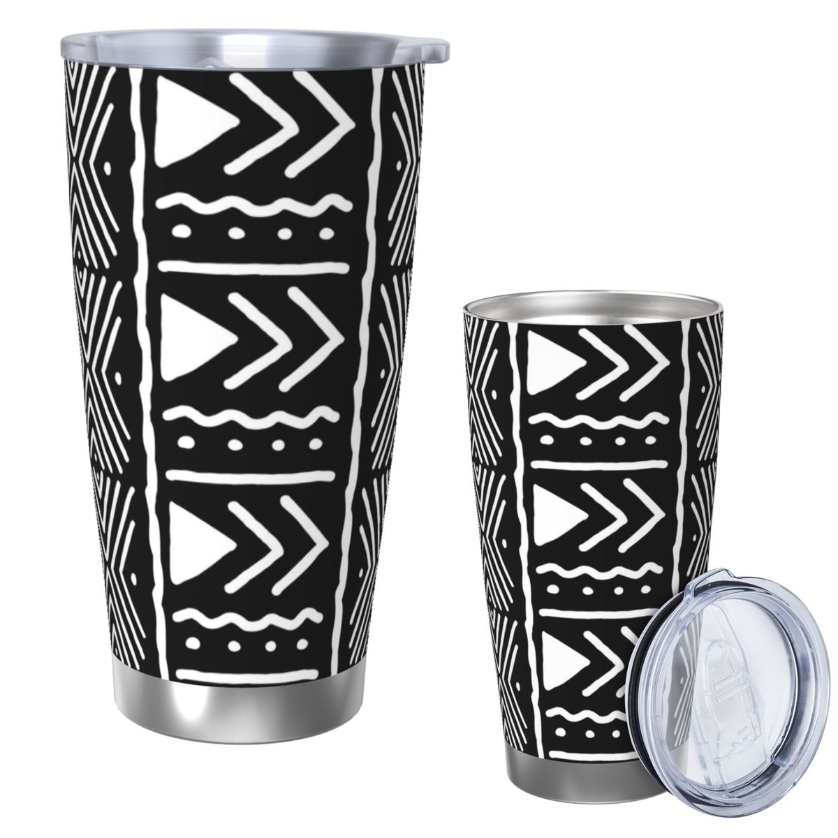 Black And White African Bogola - Tumbler 20Oz White recensione e prezzo