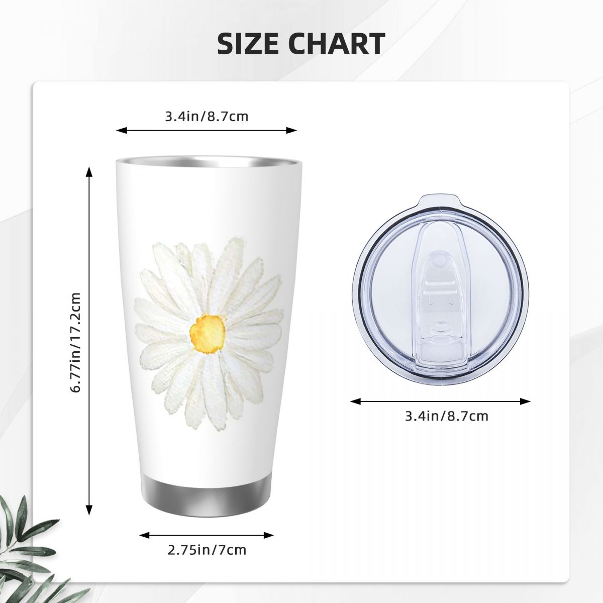 Hand Painted One Little White  - Tumbler 20Oz White recensione e prezzo