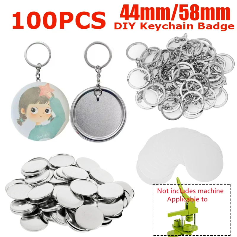100PCS Blank Plastic/Metal But - Button Badge Blank recensione e prezzo