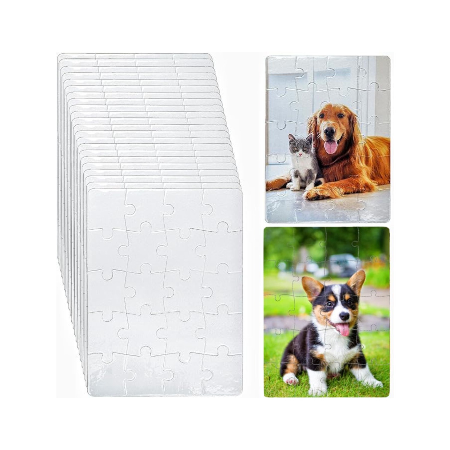 6pcs Blank Sublimation Puzzles - Puzzle Blank White recensione e prezzo