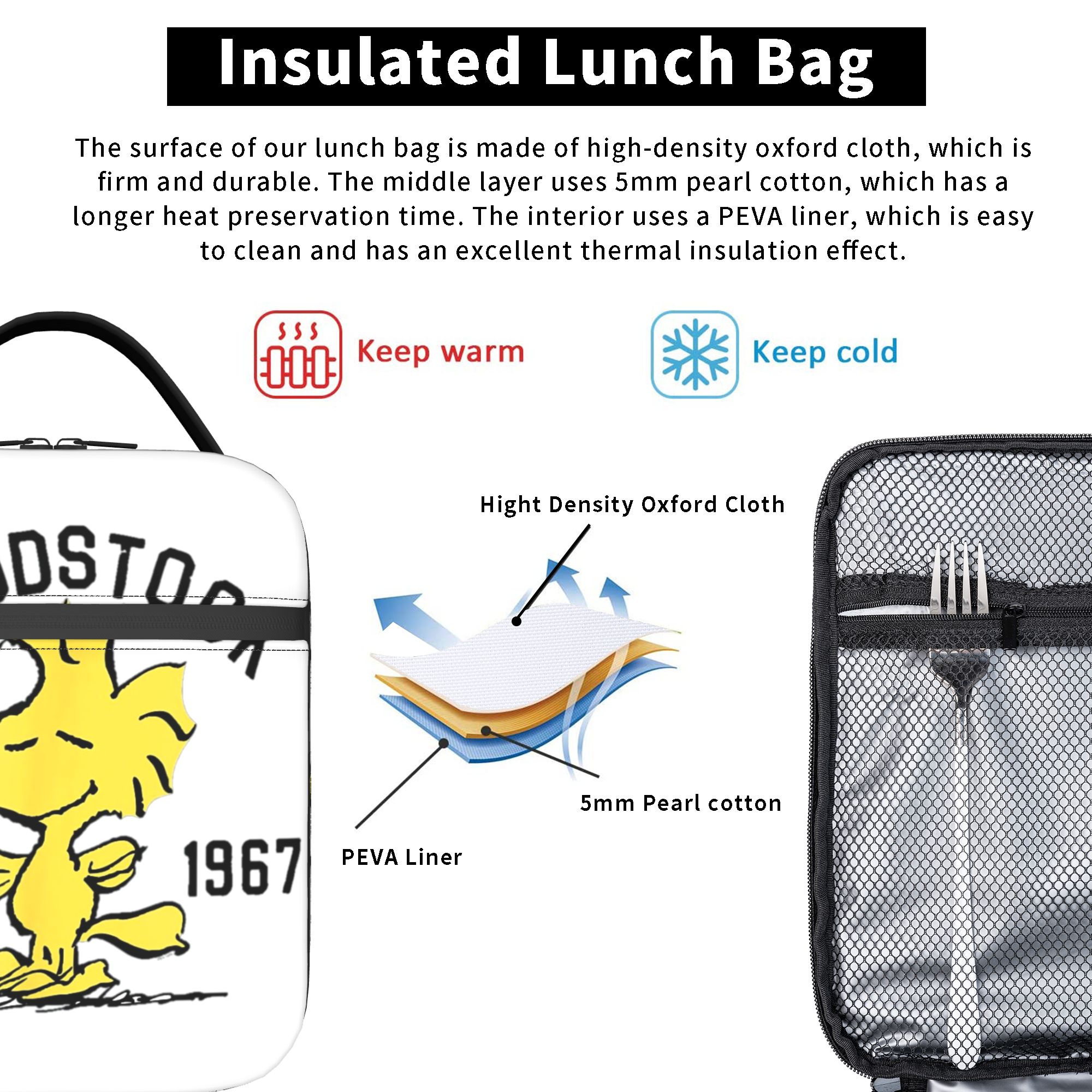 Peanuts Woodstock Snoopy Insul - Tote Bag Sublimation recensione e prezzo