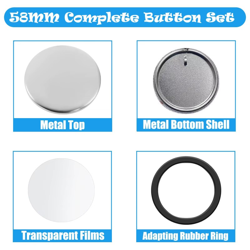 100 Sets 58 Mm/ 44 Mm Button M - Button Badge Blank recensione e prezzo