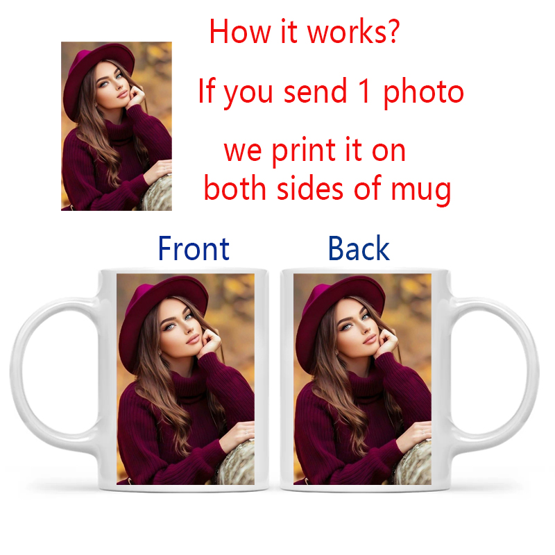 Personalized Your Photo Mug, C - Sublimation Mug White recensione e prezzo