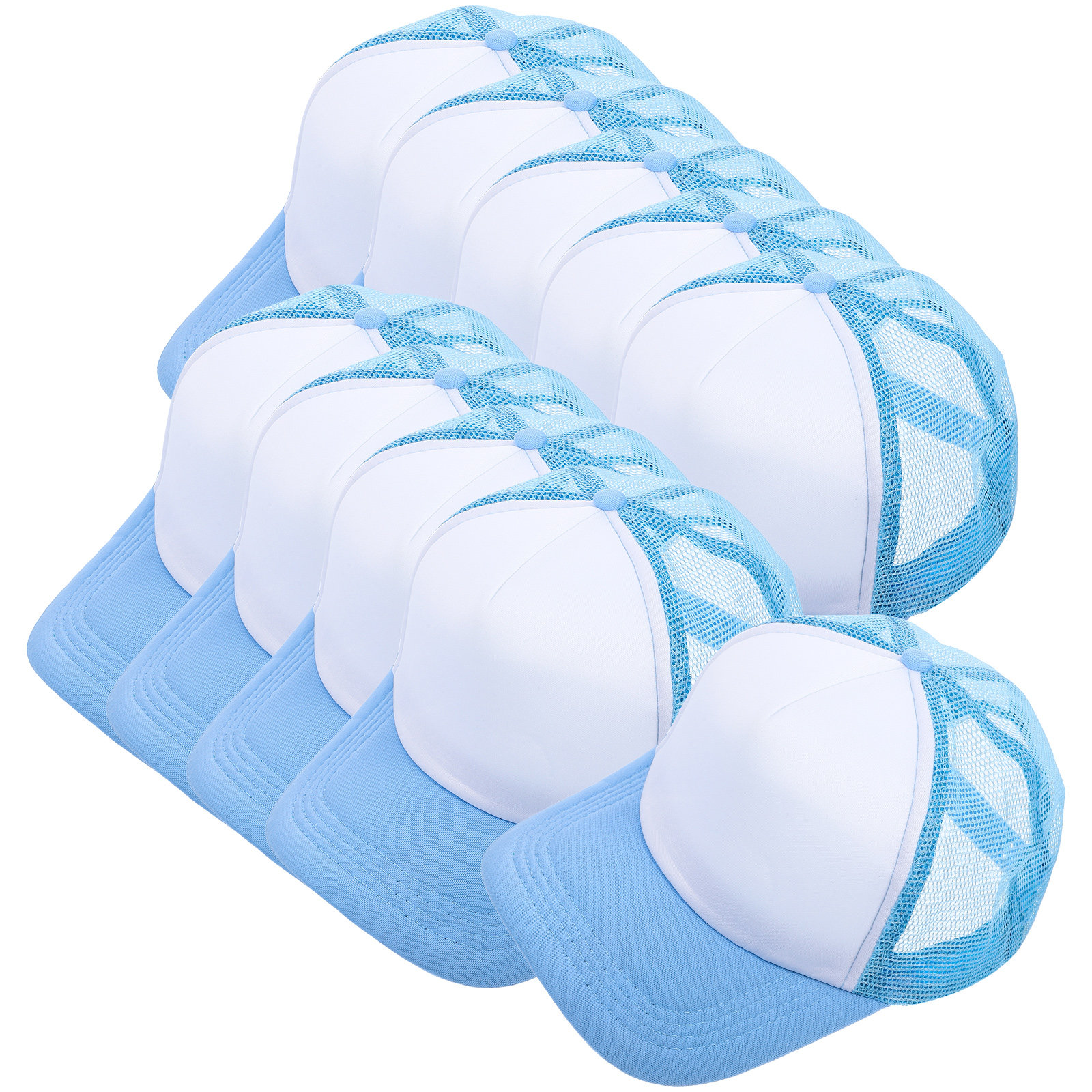10Pcs Mesh Baseball Hat Blank  - Hat Sublimation Blank recensione e prezzo