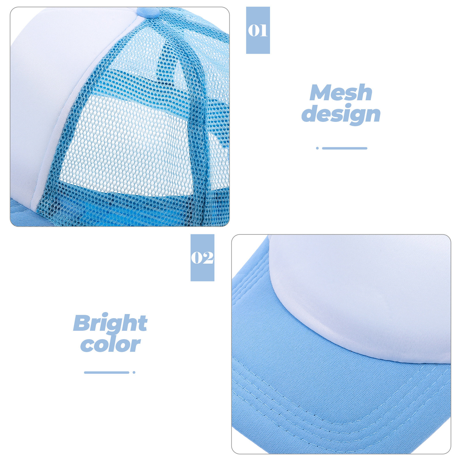 10Pcs Mesh Baseball Hat Blank  - Hat Sublimation Blank recensione e prezzo