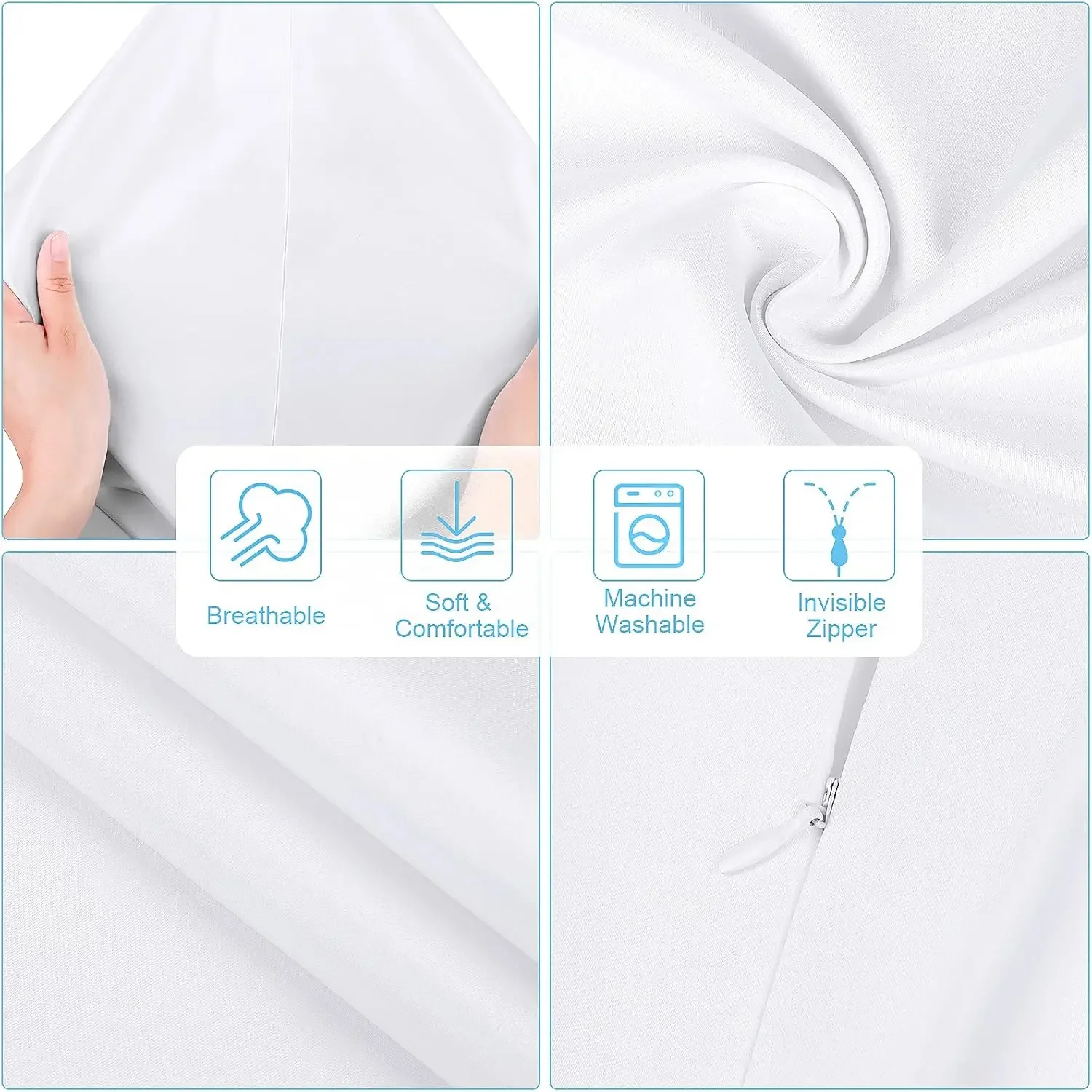 4-Pack White Polyester Peach S - Pillow Cover Sublimation recensione e prezzo