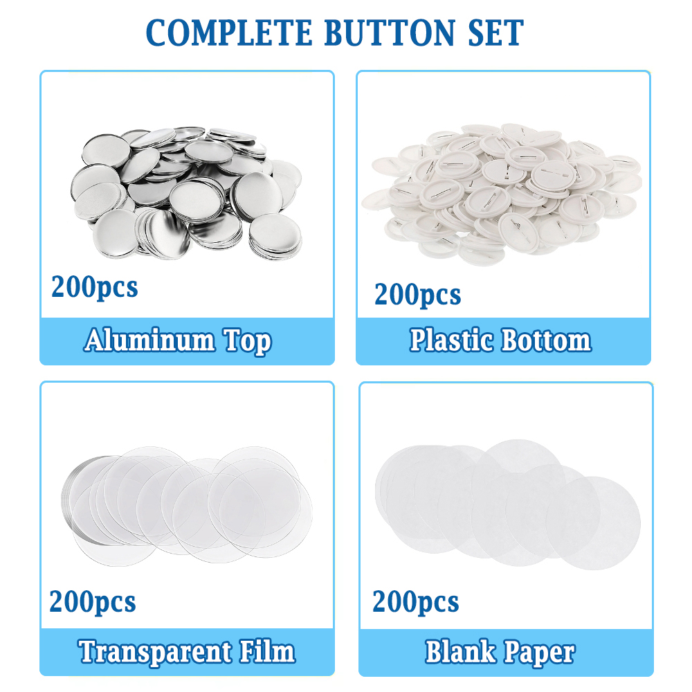 200pcs DIY Round Badge Making  - Button Badge Blank recensione e prezzo