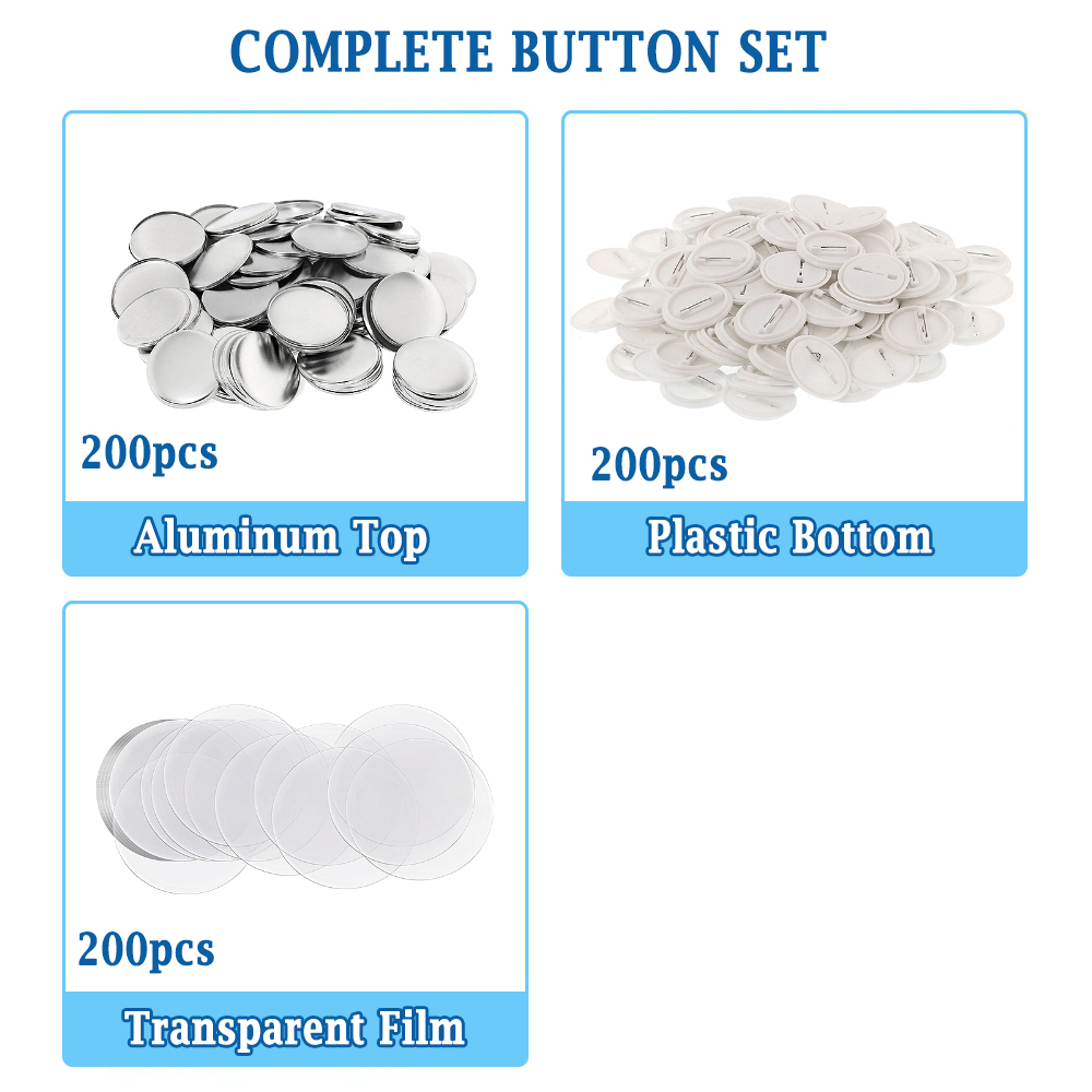 200pcs DIY Round Badge Making  - Button Badge Blank recensione e prezzo