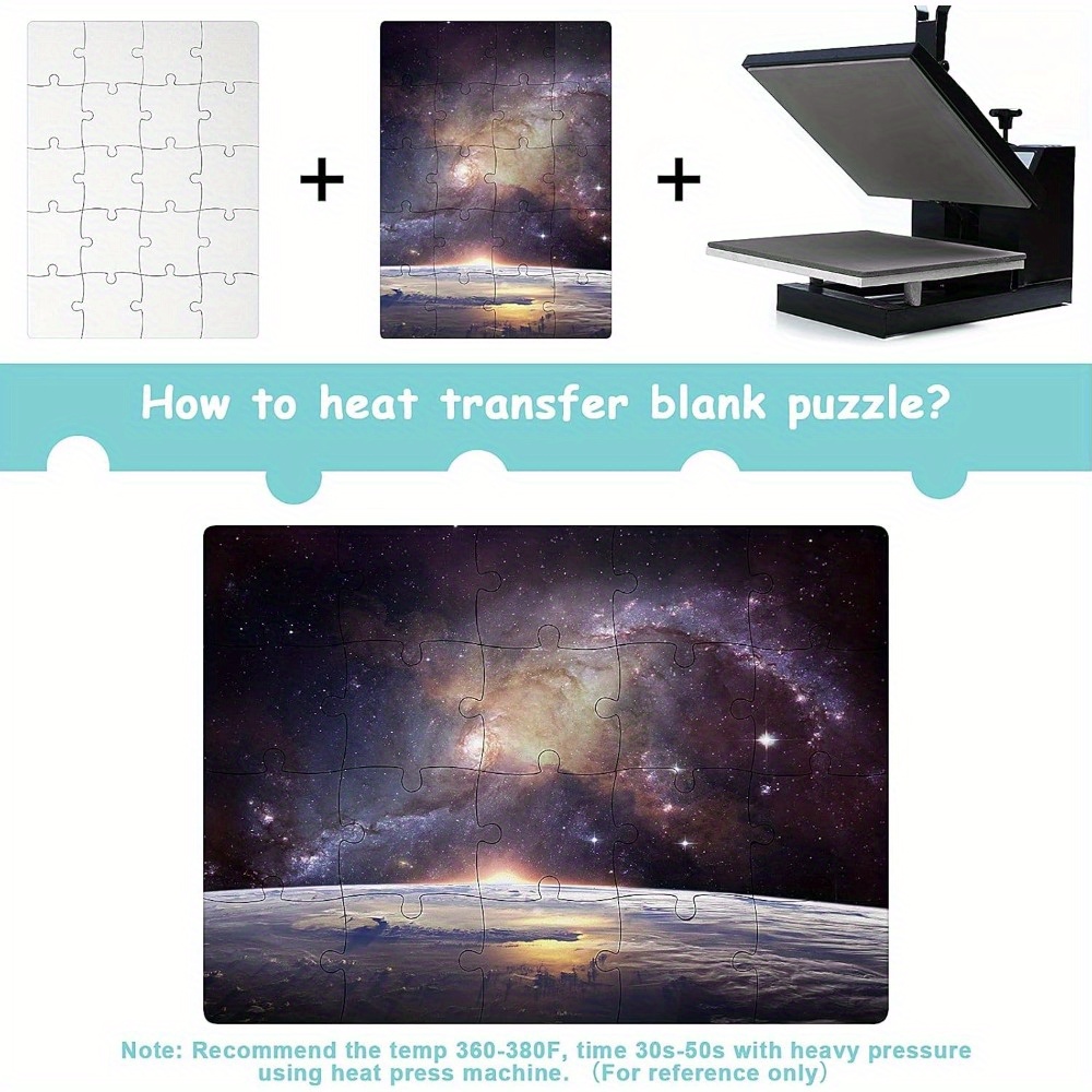 6pcs Sublimation Blank Puzzles - Puzzle Blank White recensione e prezzo