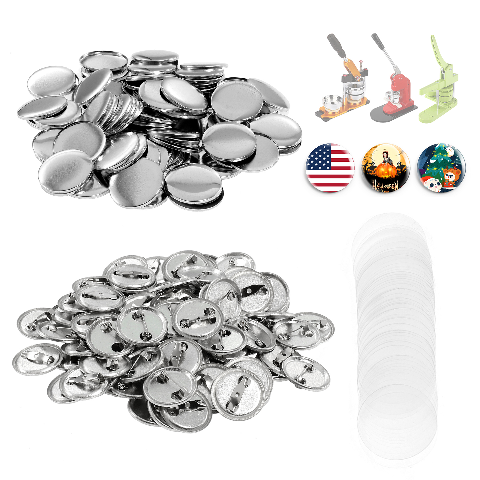 100Pcs Mini DIY Round Mirror M - Button Badge Blank recensione e prezzo