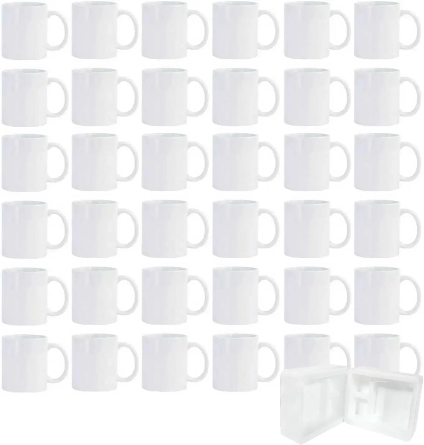 36pcs Sublimation Mugs, 11oz W - Sublimation Mug White recensione e prezzo
