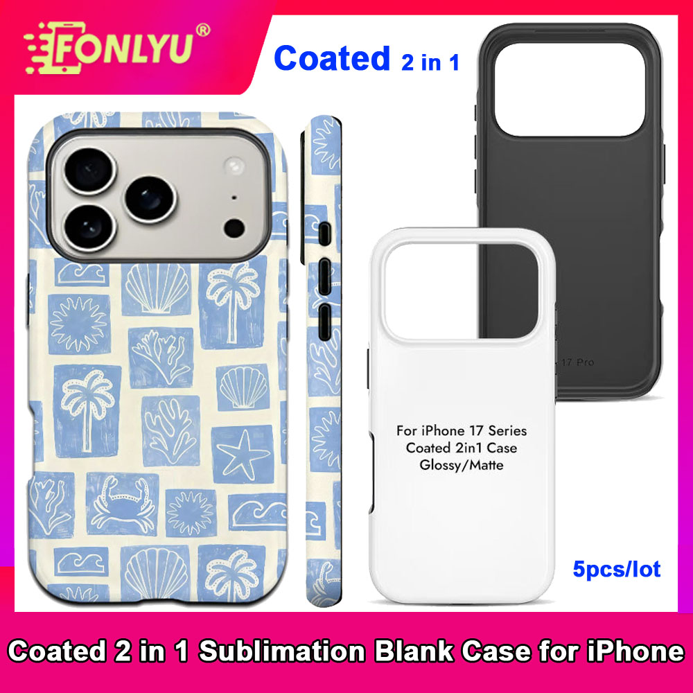 FONLYU 5pcs Coated 2 in 1 Blan - Phone Case Blank Print recensione e prezzo