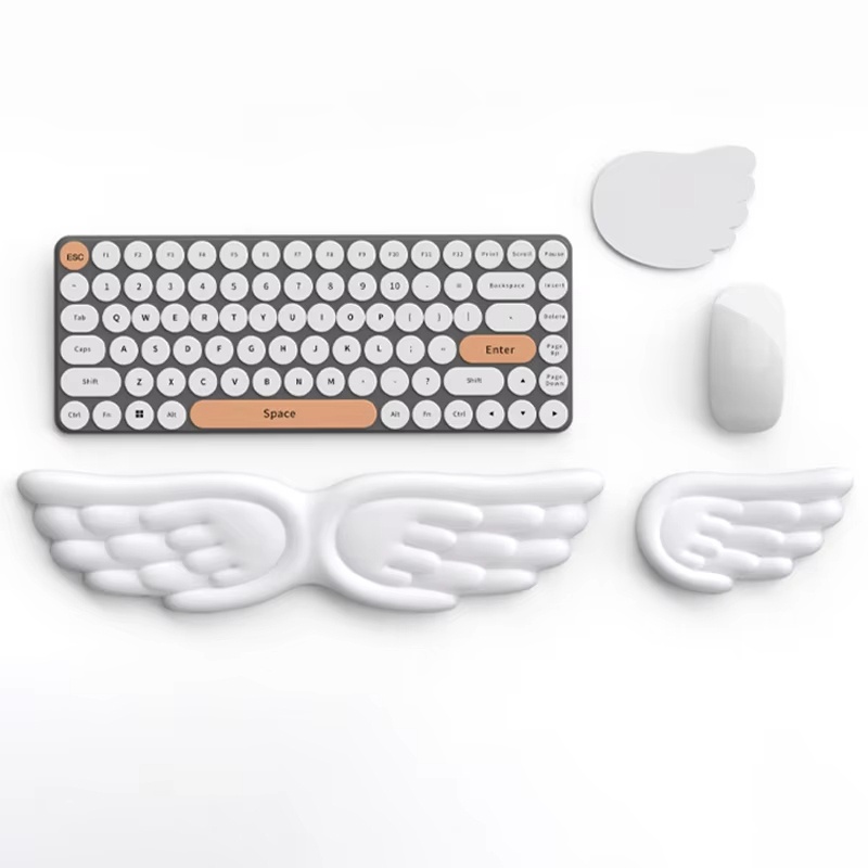 Angel Wings Shaped Keyboard Mo - Mouse Pad Blank Sublimation recensione e prezzo