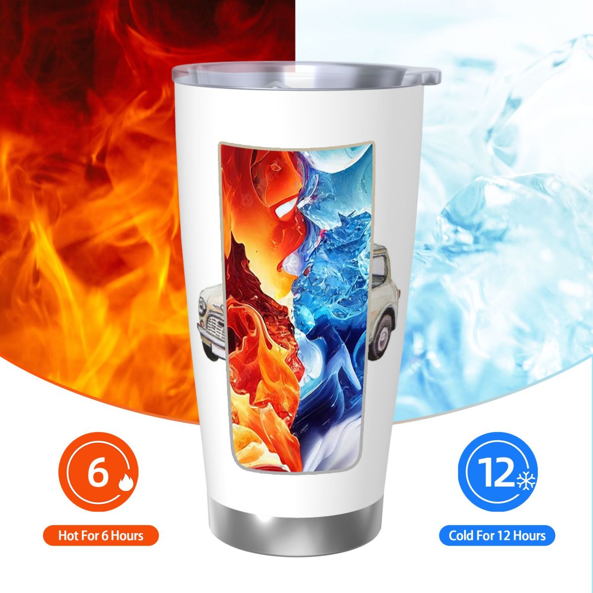 Classic White Mini Cooper In W - Tumbler 20Oz White recensione e prezzo