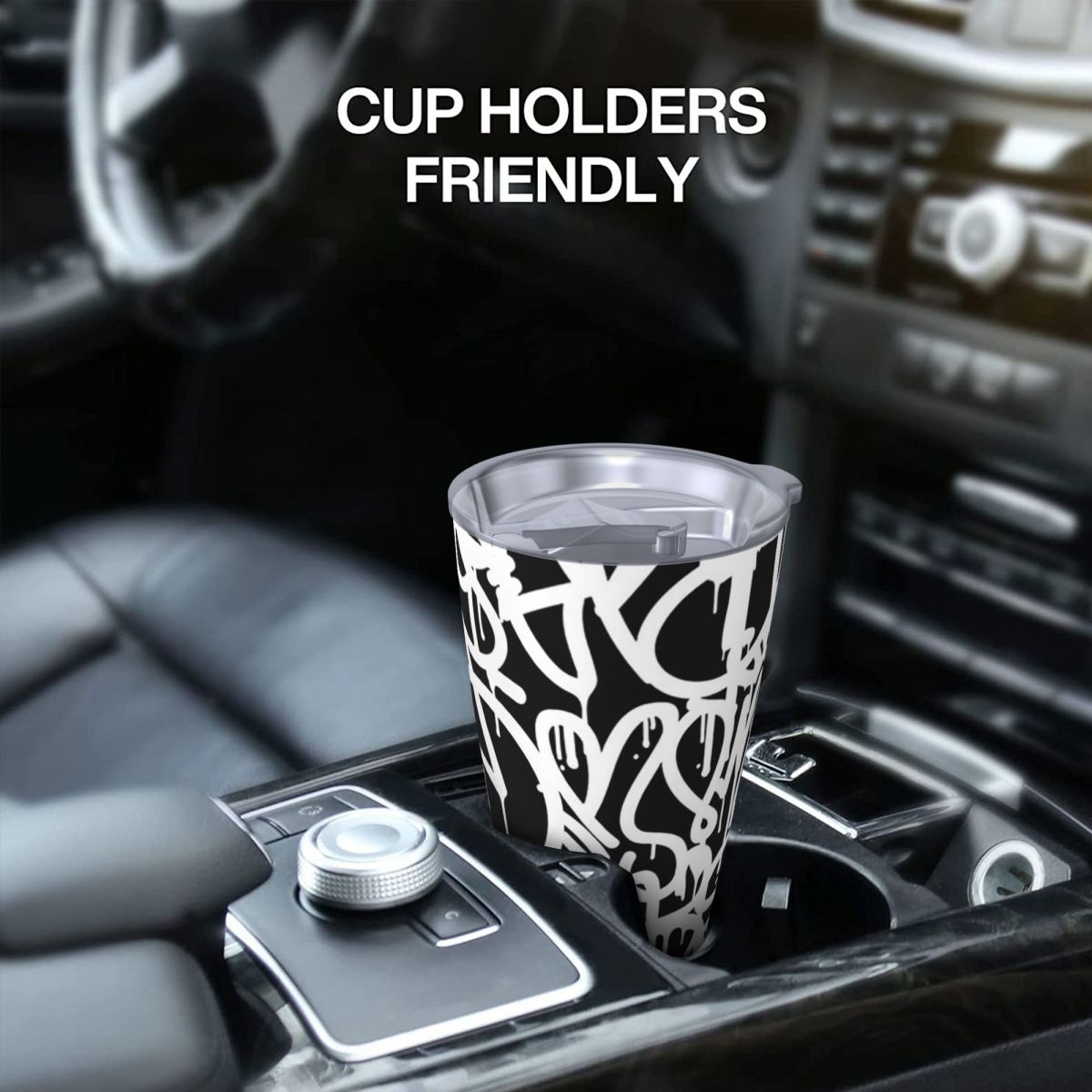 Black And White Graffiti Stain - Tumbler 20Oz White recensione e prezzo