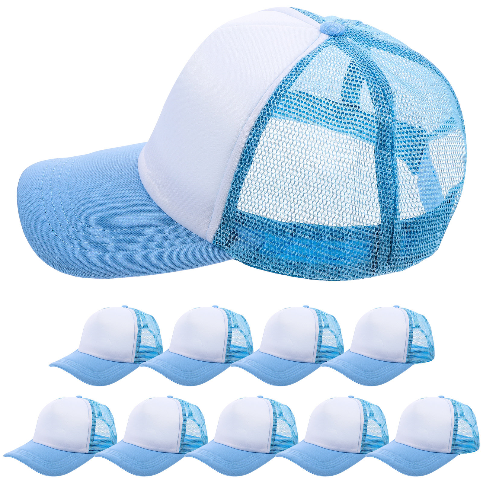 10Pcs Blank Baseball Hats Mesh - Hat Sublimation Blank recensione e prezzo