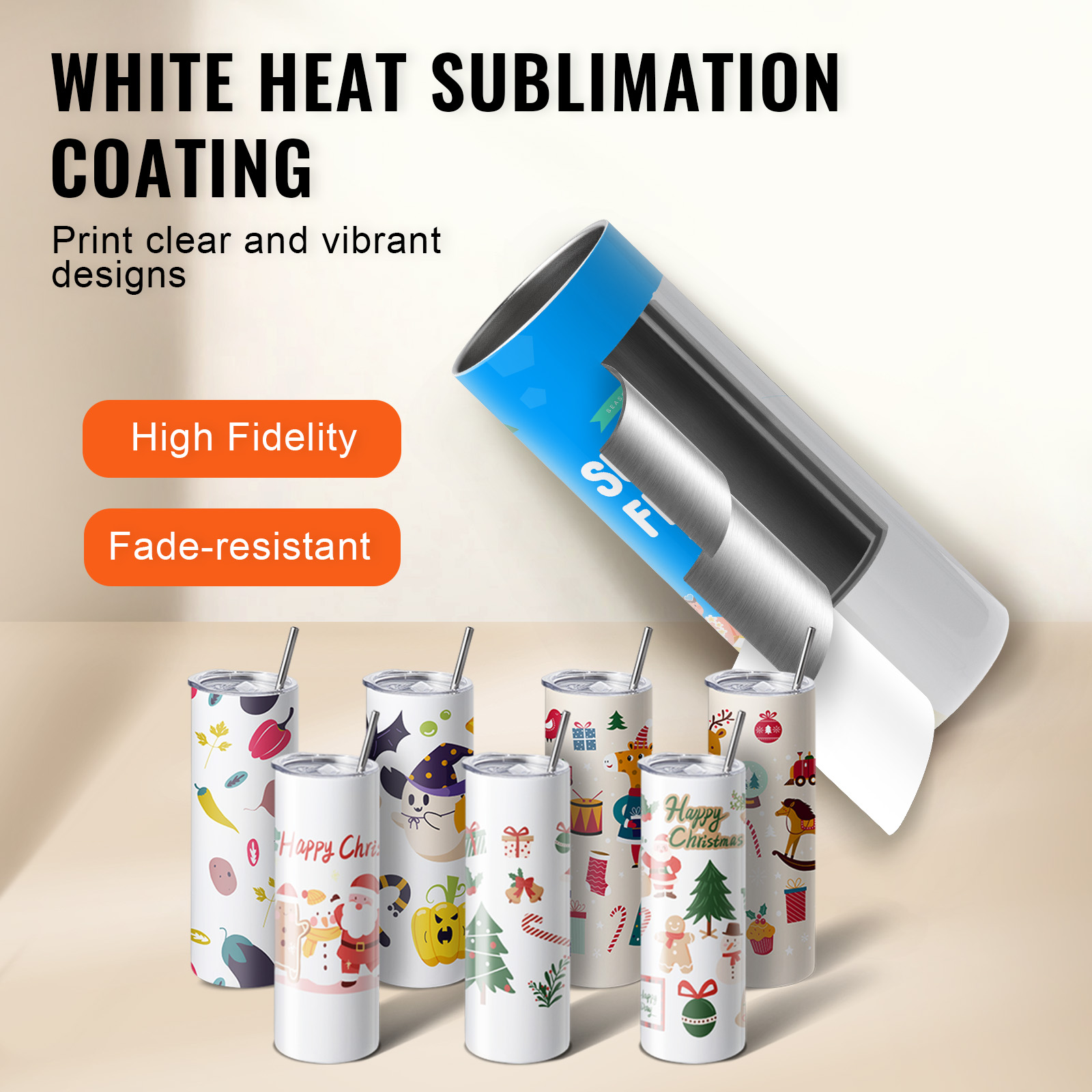 SucceBuy 8/12/14/16/24/50PC St - Sublimation Mug White recensione e prezzo