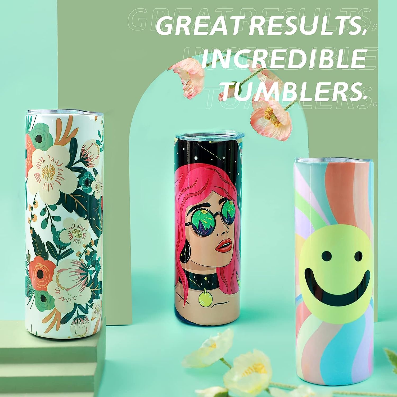 HTVRONT 8pcs Stainless 20 OZ S - Sublimation Mug White recensione e prezzo