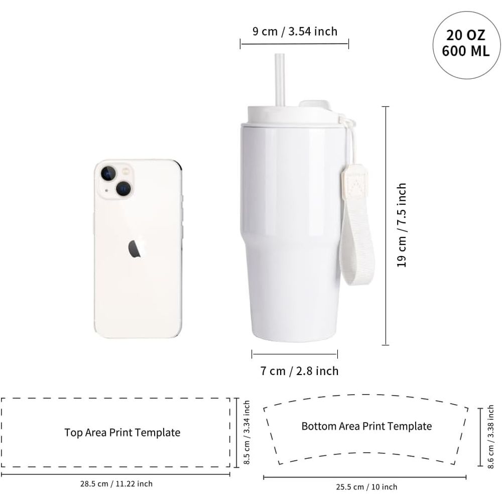 20 oz White Sublimation Tumble - Tumbler 20Oz White recensione e prezzo