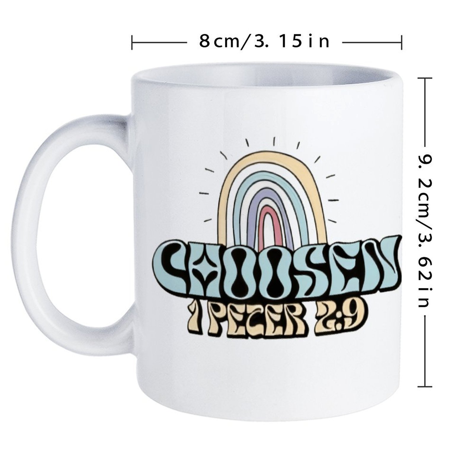 A Rainbow And A Rainbow With T - Sublimation Mug White recensione e prezzo