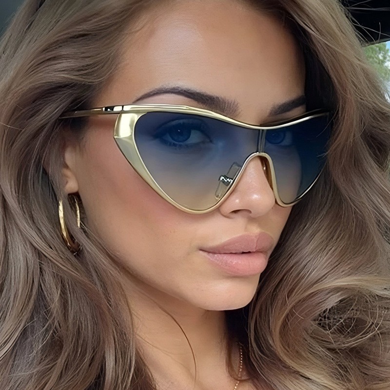 Rimless Y2K Style Sunglasses R - Metal Photo Panel recensione e prezzo