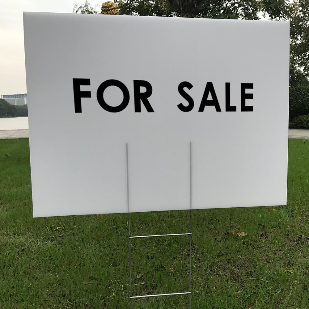 6 Pack 24x18 White Blank Lawn  - Yard Sign Blank recensione e prezzo