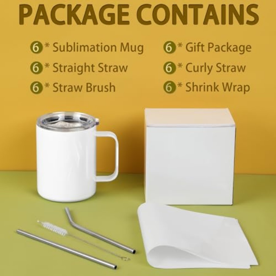 12 Oz Sublimation Coffee Mug B - Sublimation Mug White recensione e prezzo