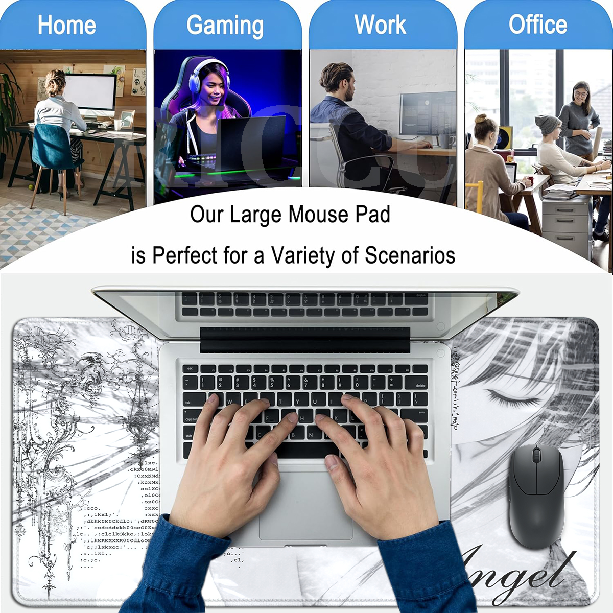 Anime Aesthetics Mousepad Blac - Mouse Pad Blank Sublimation recensione e prezzo