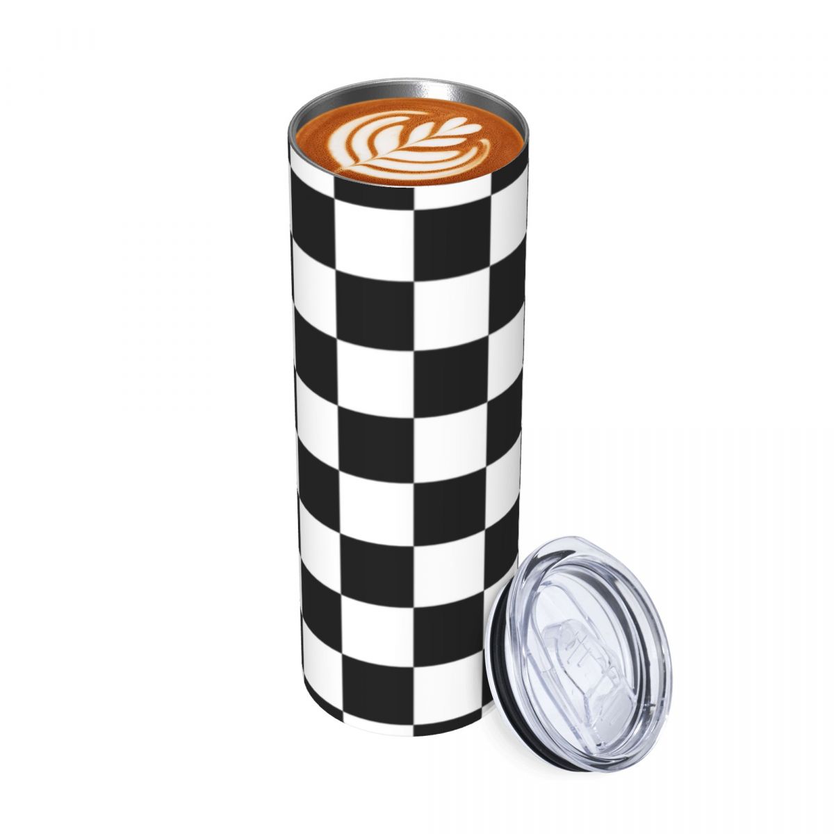 Black And White Checkerboard S - Tumbler 20Oz White recensione e prezzo