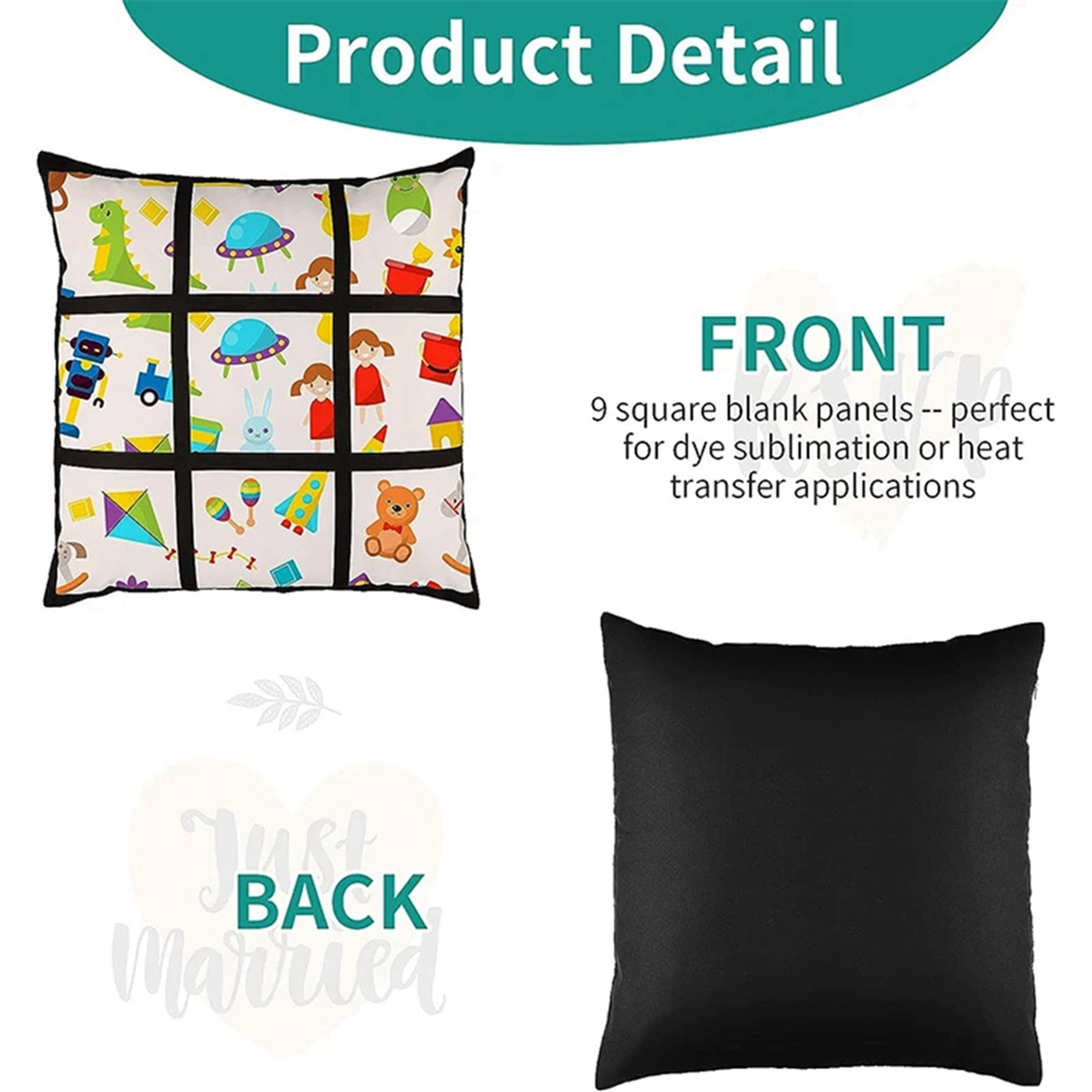 A45I 6Pcs Sublimation Blank Pa - Pillow Cover Sublimation recensione e prezzo