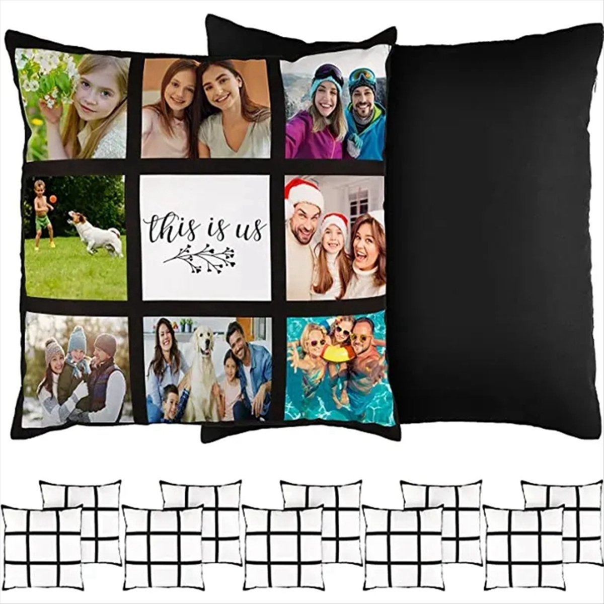 ABNH 6Pcs Sublimation Blank Pa - Pillow Cover Sublimation recensione e prezzo