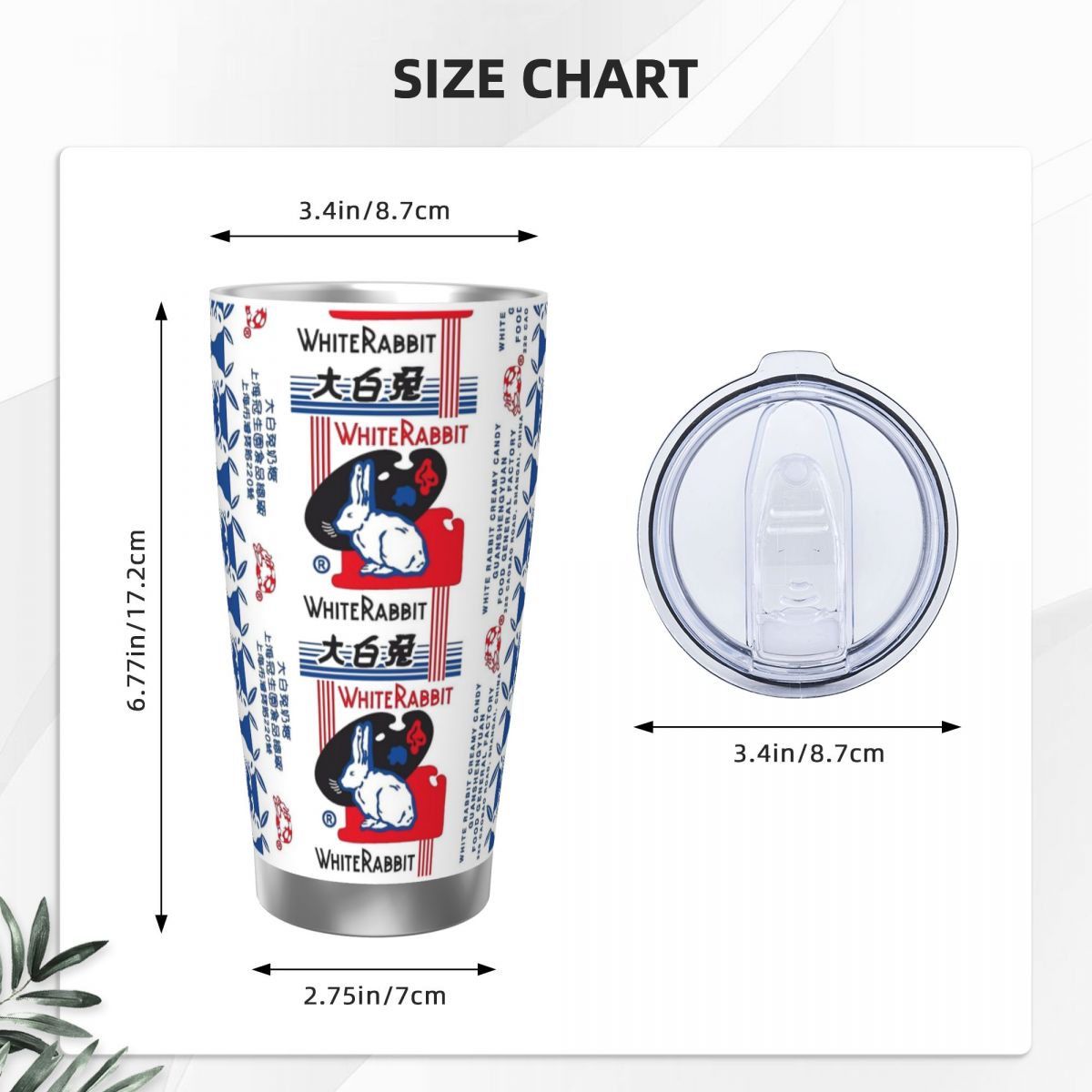White Rabbit Candy Stainless S - Tumbler 20Oz White recensione e prezzo