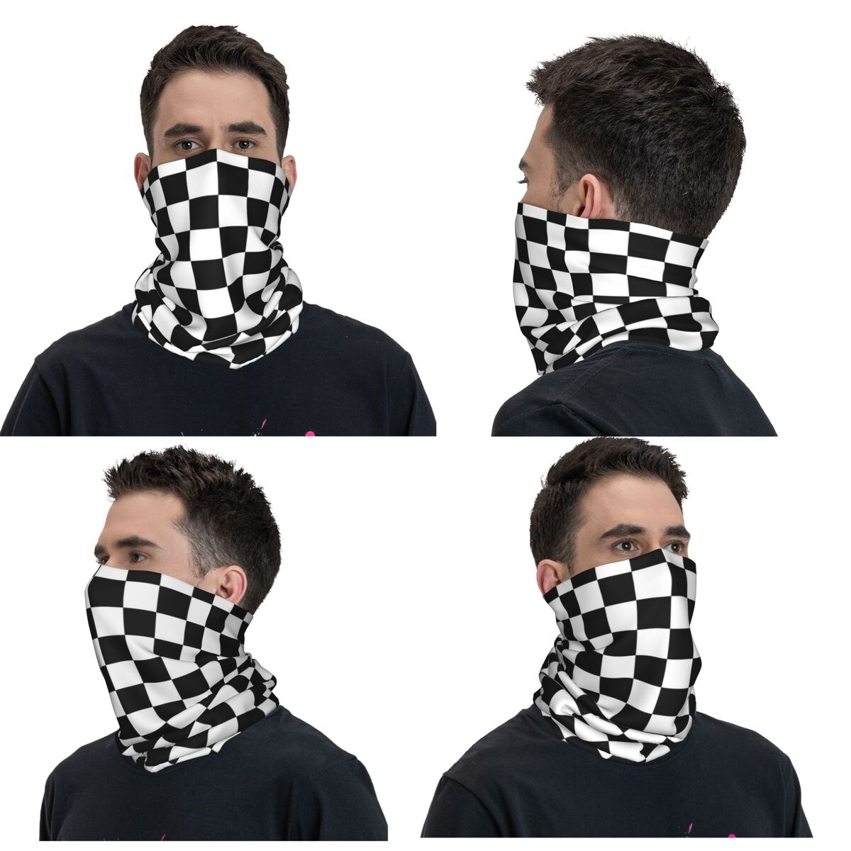 Black And White Checkered Band - Bandana Blank White recensione e prezzo