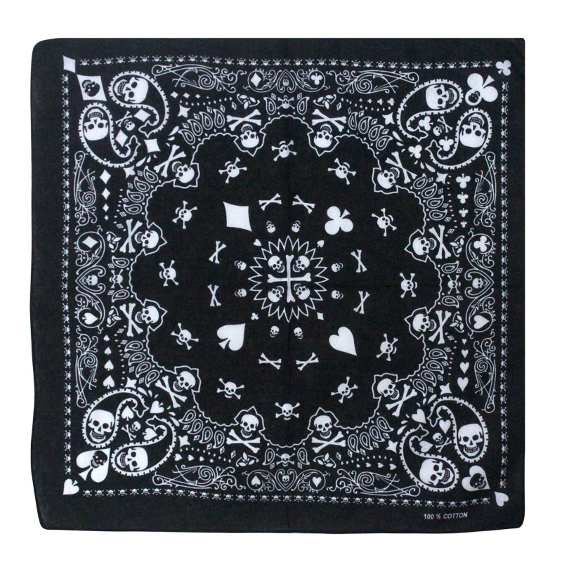 55cm White Black Red Skull Pok - Bandana Blank White recensione e prezzo