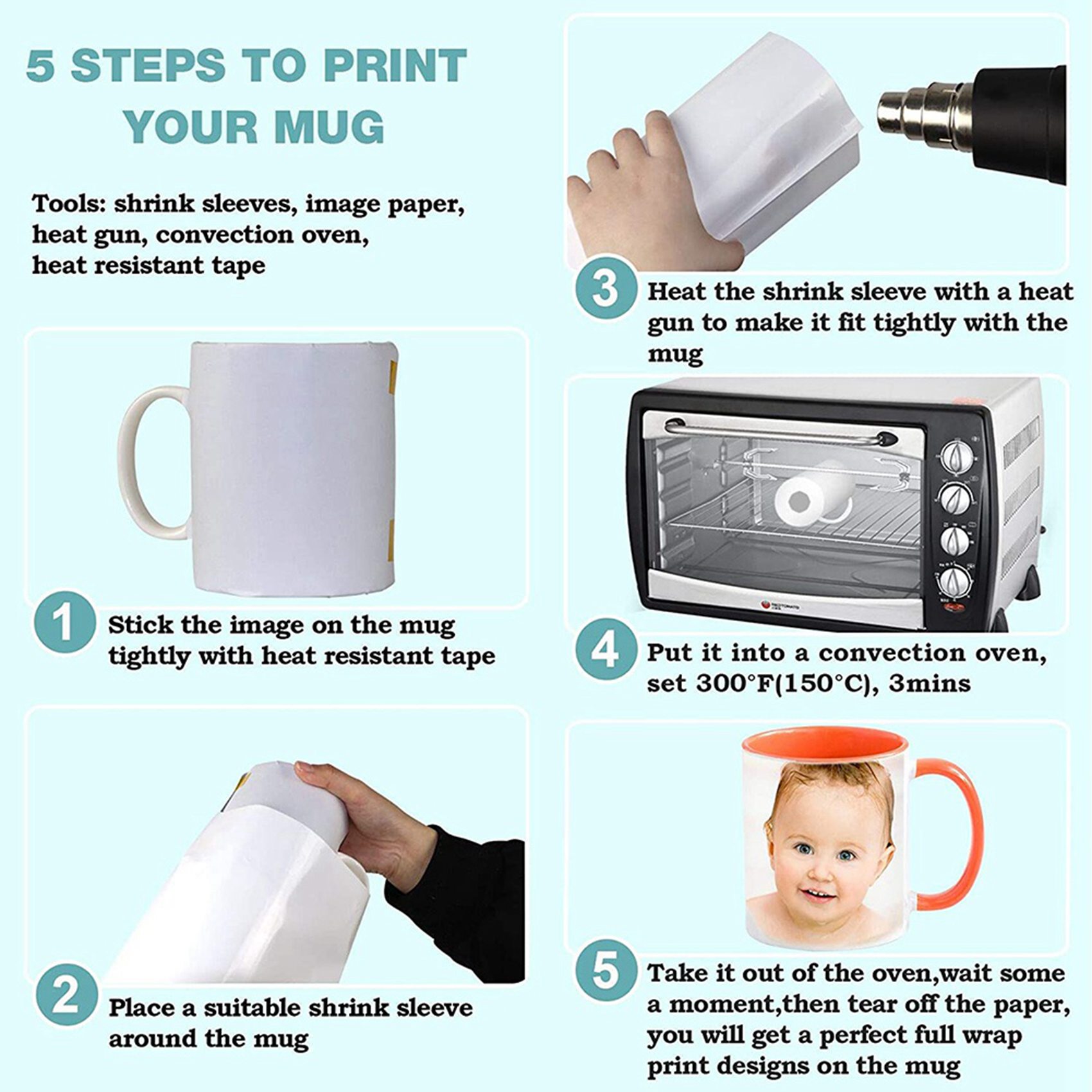 Premium-8X12 Inch Sublimation  - Sublimation Mug White recensione e prezzo