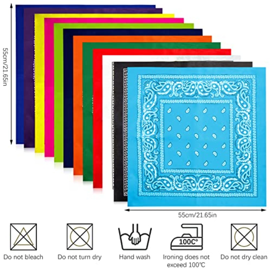 12- Bandanas for Men Women Pai - Bandana Blank White recensione e prezzo