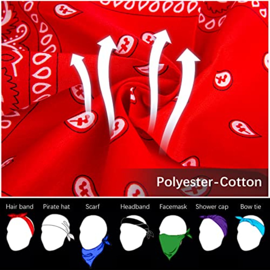 12- Bandanas for Men Women Pai - Bandana Blank White recensione e prezzo