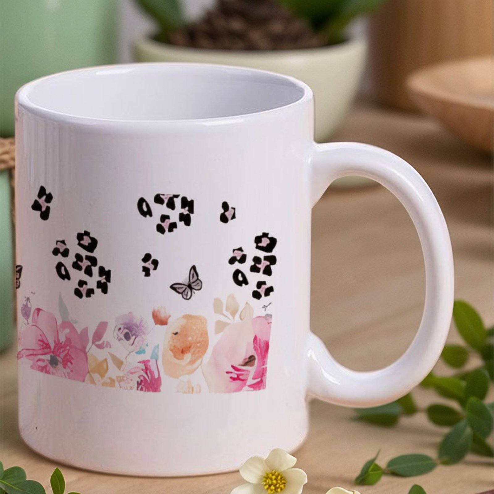 A Watercolor Painting Of Flowe - Sublimation Mug White recensione e prezzo