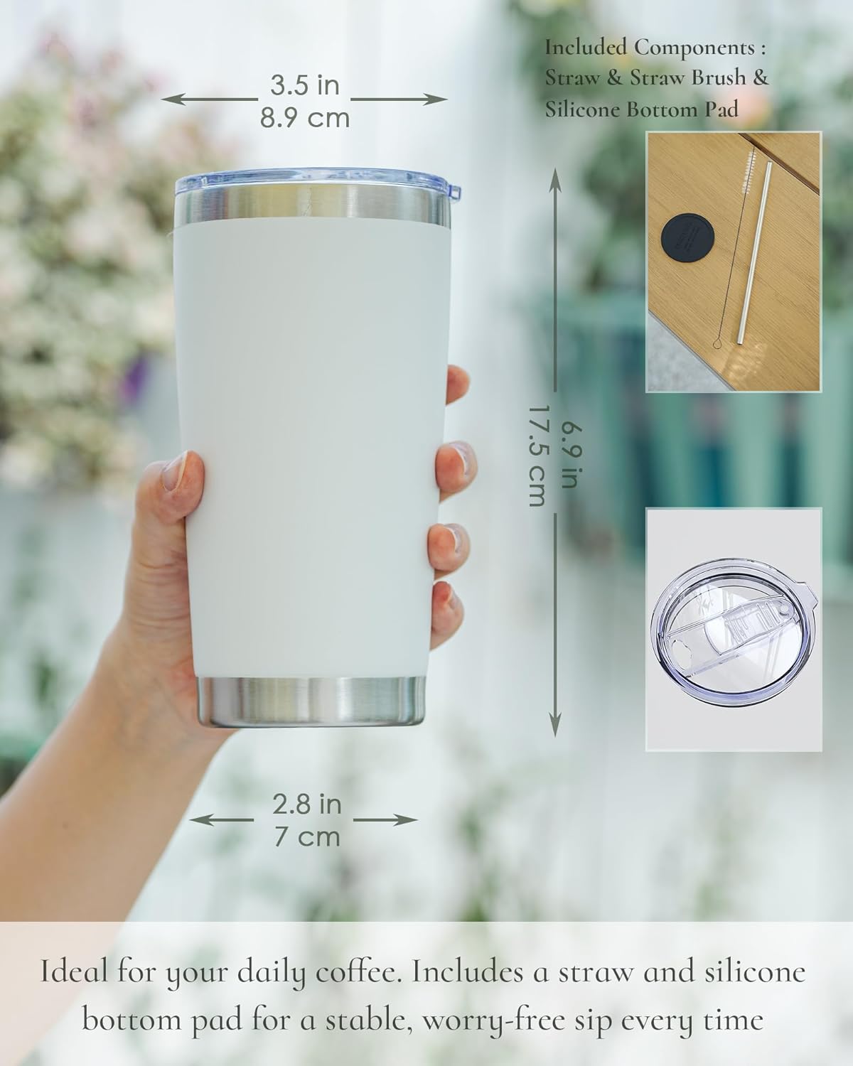 20oz Leakproof Travel Coffee T - Tumbler 20Oz White recensione e prezzo